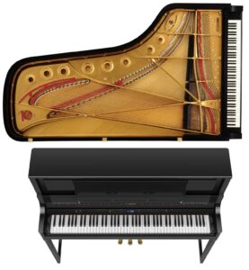 Grand Piano And Digital Piano