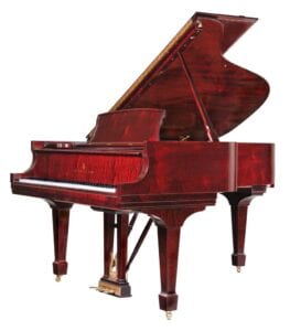 Photo of Steinway's African Pommell Crown Jewel Collection grand piano