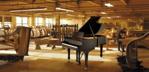 Steinway Model A in the factory