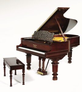 Rosewood grand piano, from Steinway & Sons' Heirloom Collection