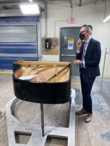 Fitchburg committee on Steinway factory tour