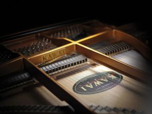 Kawai grand piano soundboard