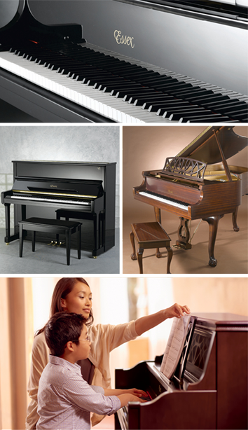 Multiple Pianos, Lessons, Keys Combined Graphic