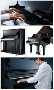Hands On Piano, Multiple Pianos, Person Playing Piano Stacked