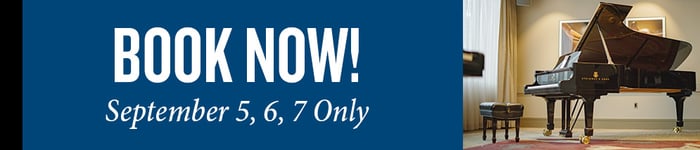 BOOK NOW - September 5, 6, 7 Only