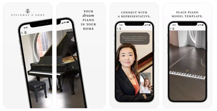 Steinway & Sons Your Dream Piano In Your Home Connect With A Representative Place Piano Model Template