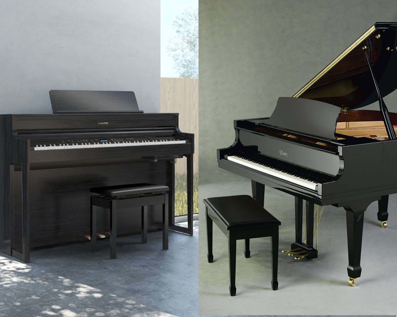 Roland and Steinway